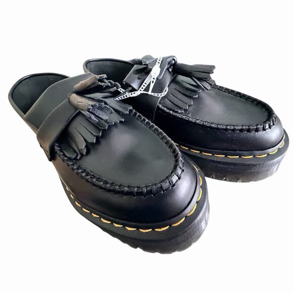 Dr. Martens Adrian Quad Loafers Women’s Size 8/ Men’s 7. Tassel Black NWOB - Picture 7 of 7
